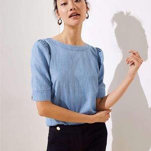 LOFT Chambray Blouse